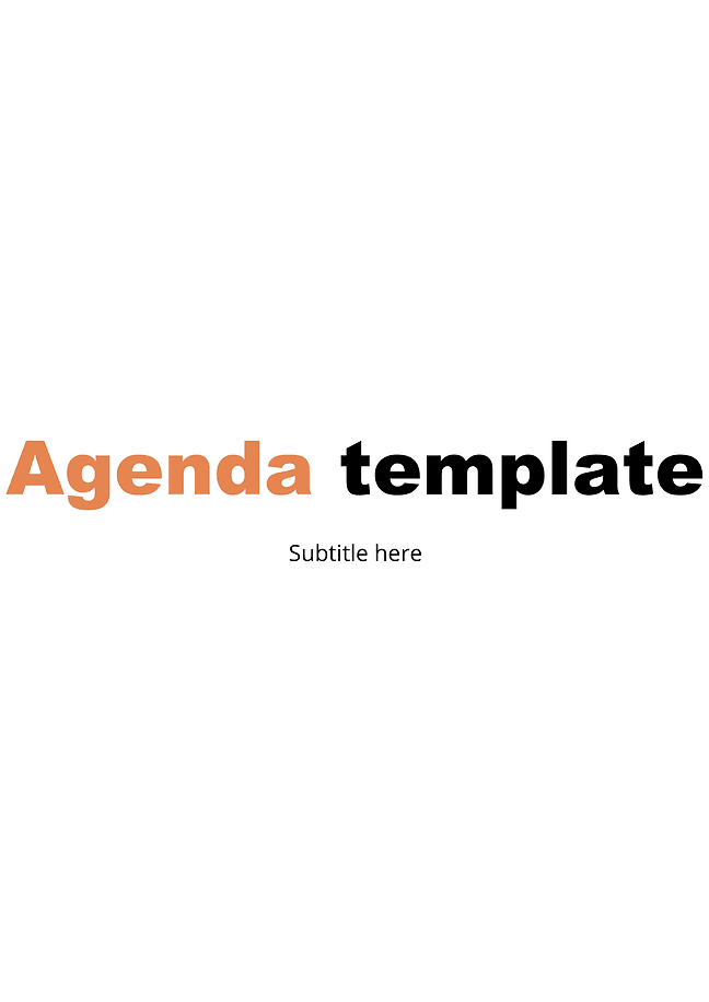 Agenda