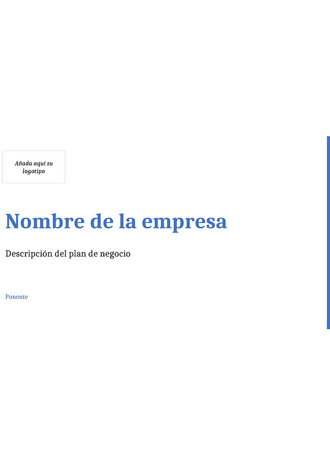 Plan de negocio