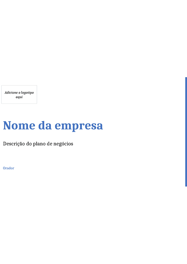 Plano de negócios