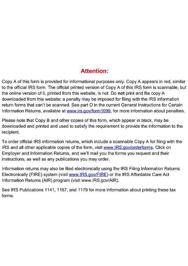 Form 1099-MISC (Miscellaneous Income)
