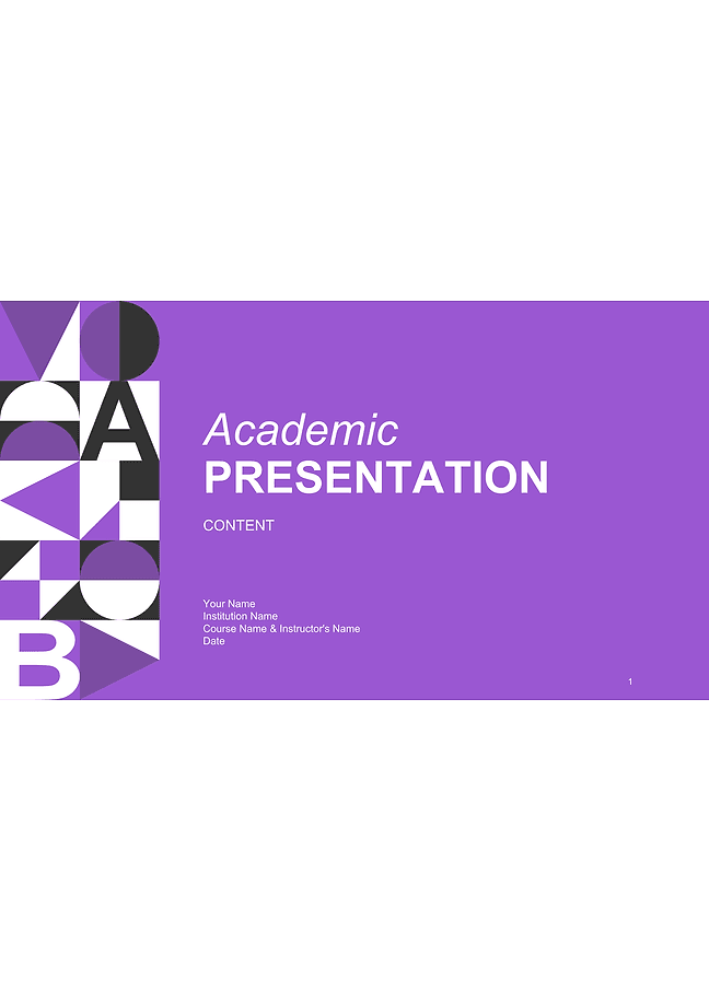 Academic presentation for Moodle