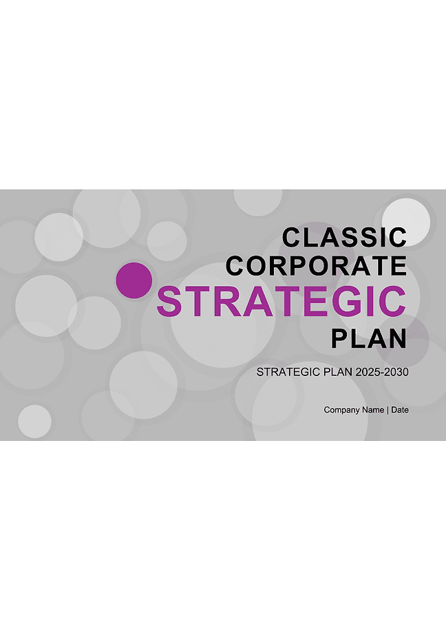 Strategic plan 2025-2030