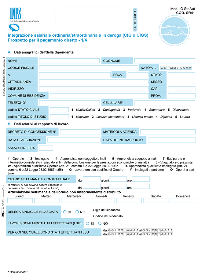 Modello SR41