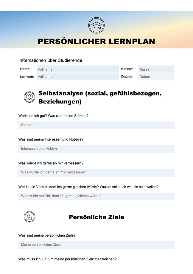 Persönlicher Bildungsplan