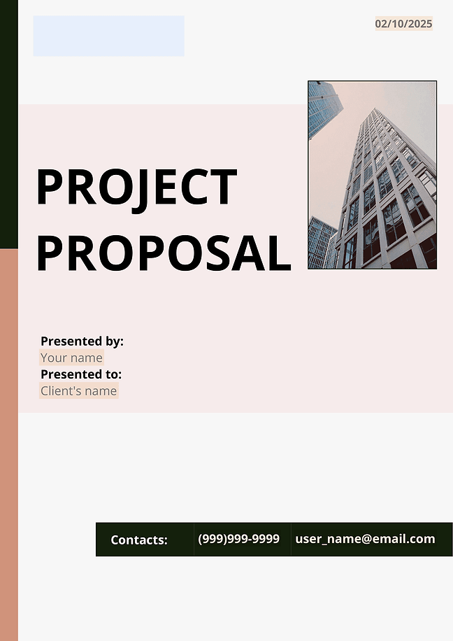 Project proposal (minimalist)