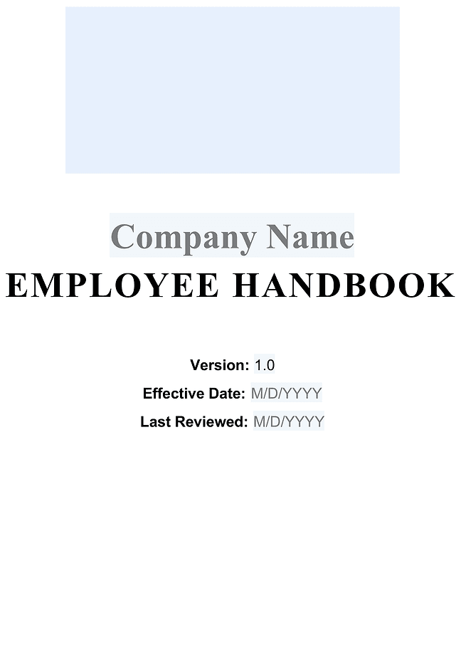 Employee handbook