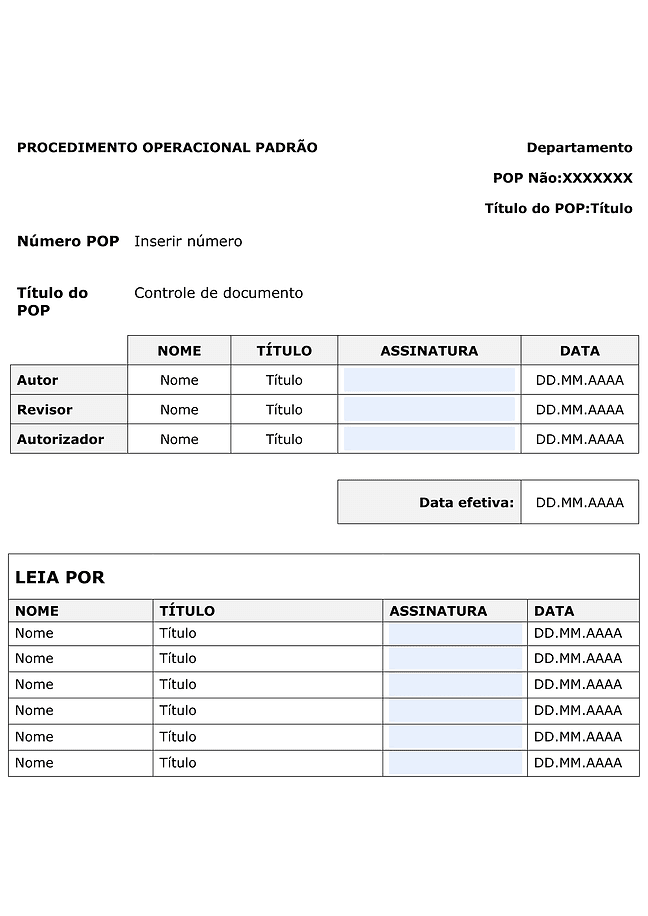 Procedimento operacional padrão (POP) (formal)