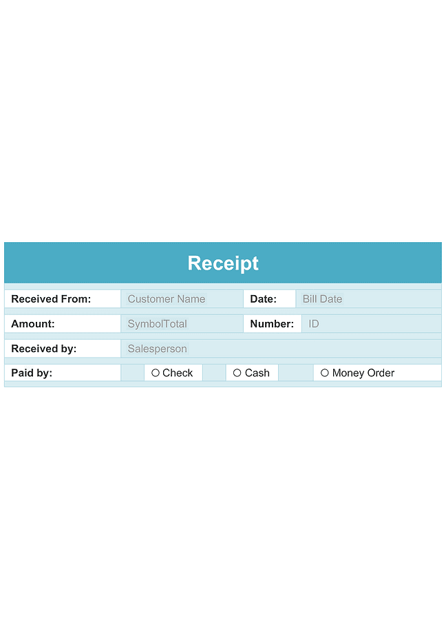 Payment receipt for Odoo