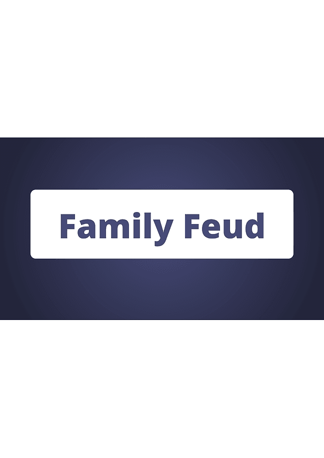 Family Feud quiz