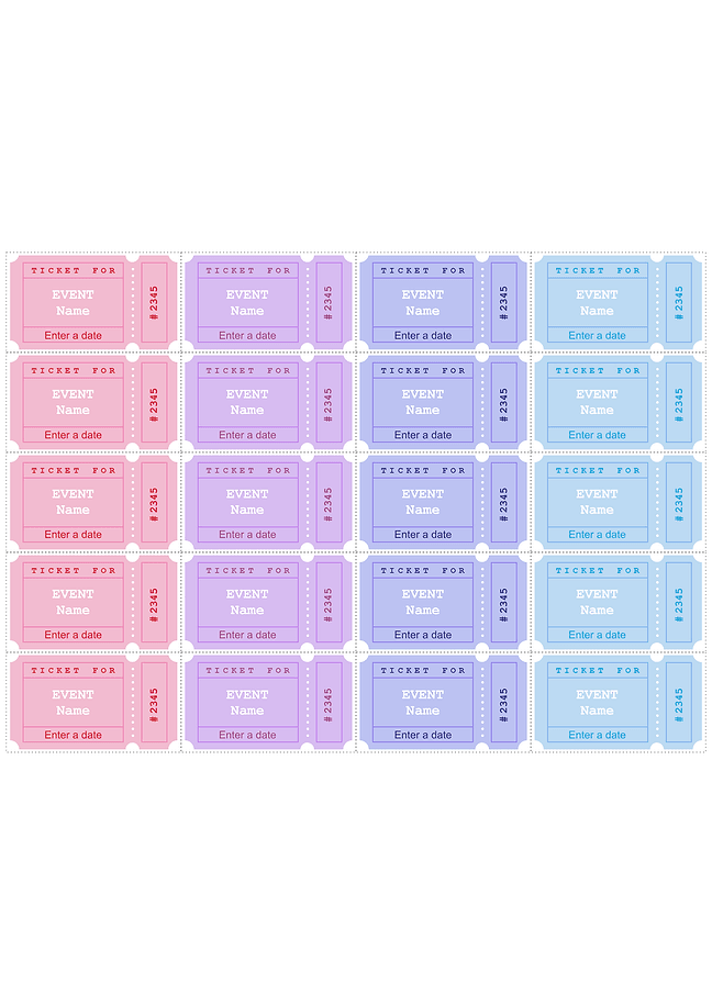 Word label (ticket)
