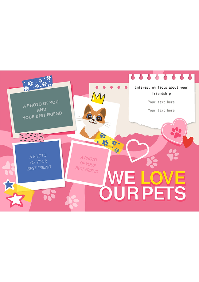 We love our pets cat