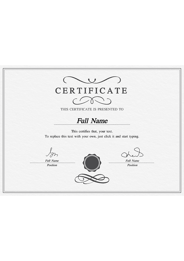 Certificate (classic)