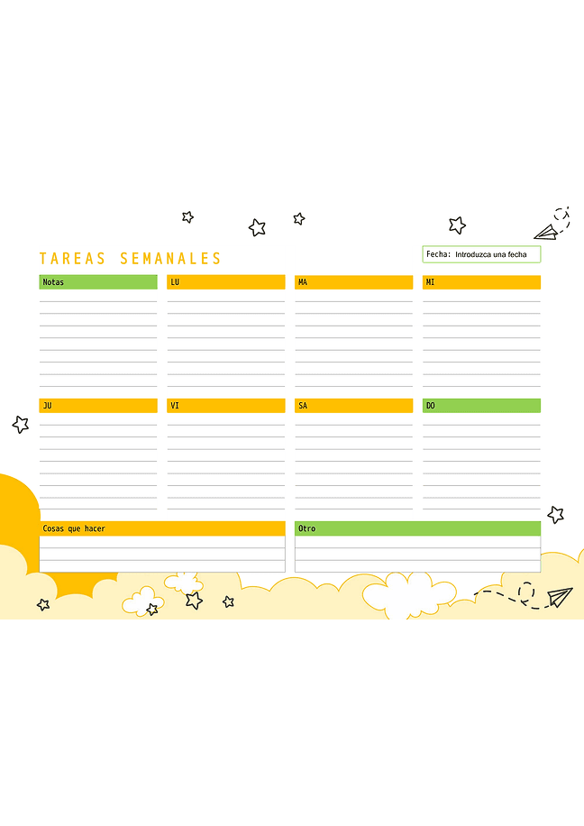 Tareas semanales
