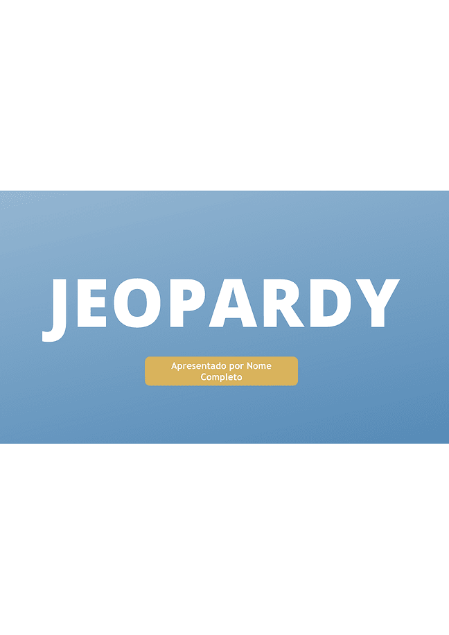 Quiz Jeopardy