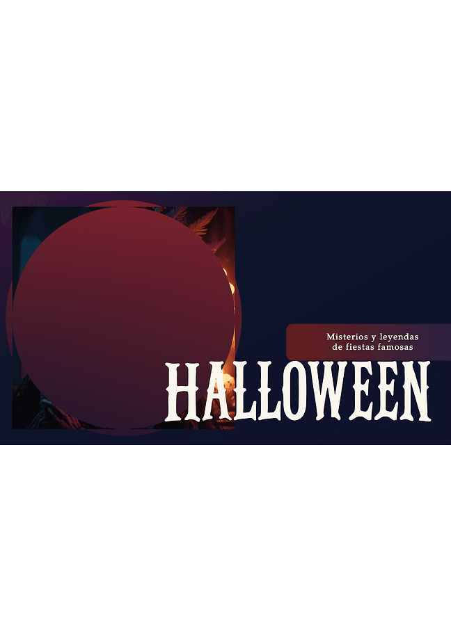Presentación de Halloween oscura