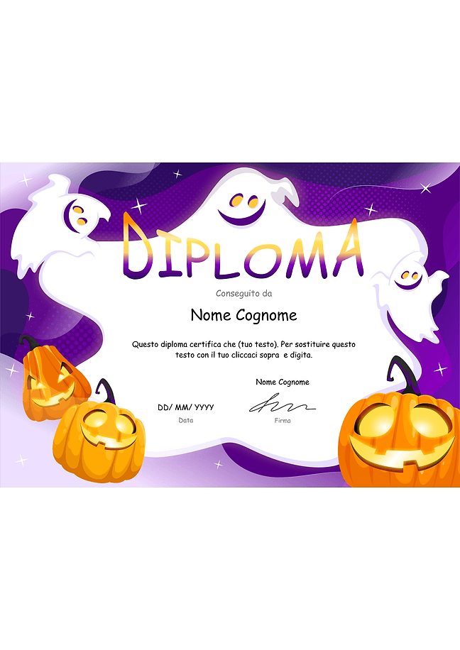 Diploma di Halloween