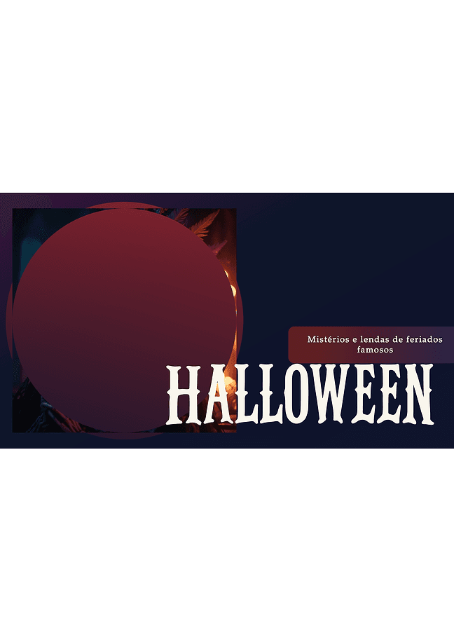 Apresentação de Halloween escuro