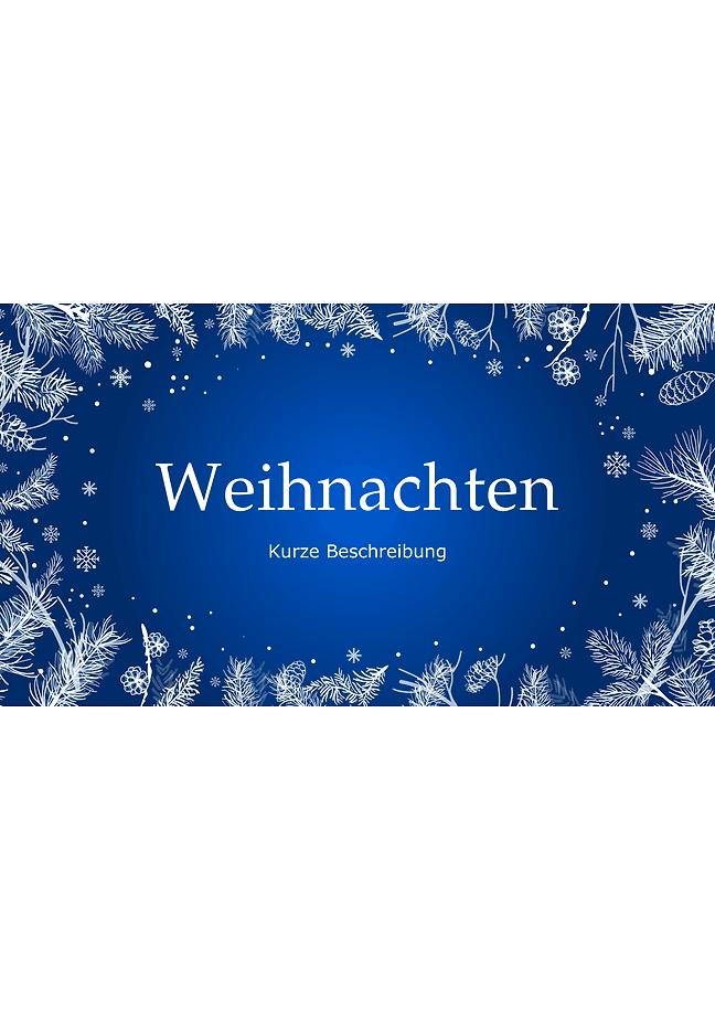 Weihnachtspräsentation