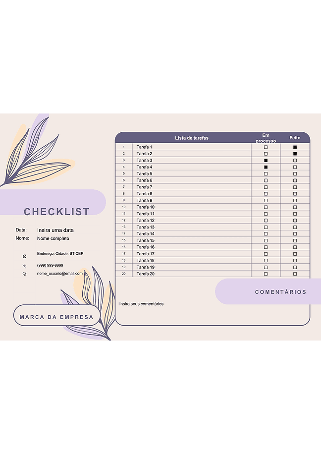 Lista de controle (ilustrada)