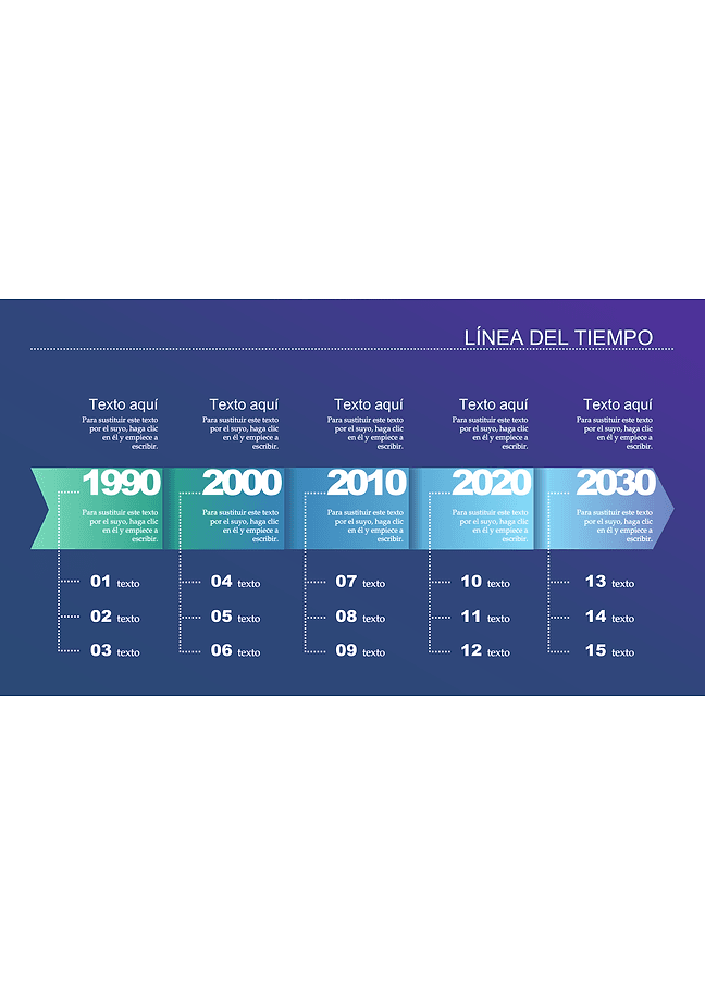 Línea del tiempo (óvalos)