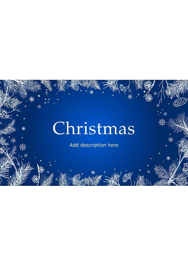 Christmas presentation (blue)