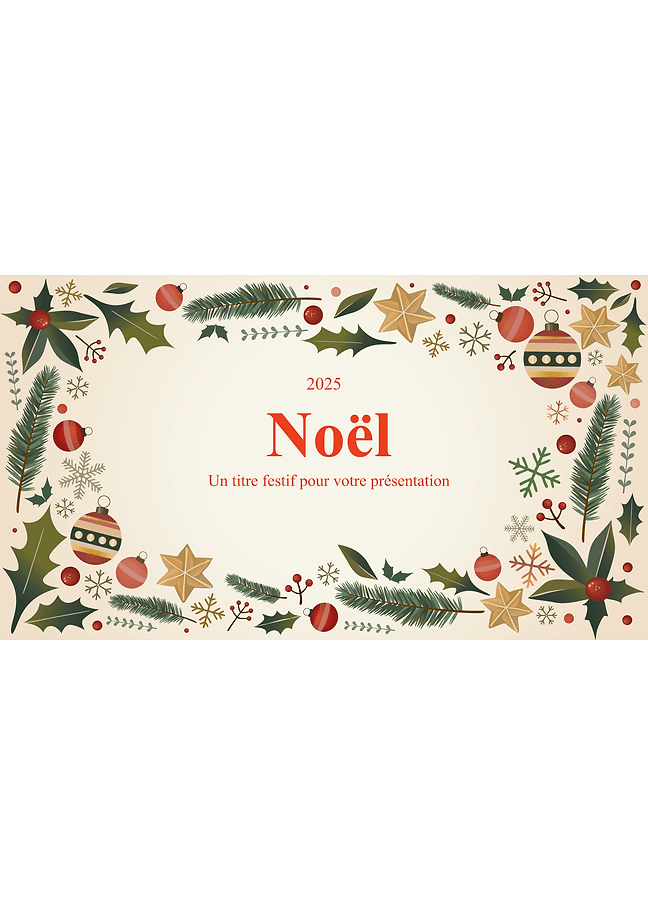 Présentation de Noël (rouge)