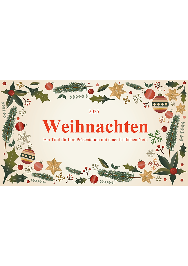 Vorlage für die Weihnachtspräsentation