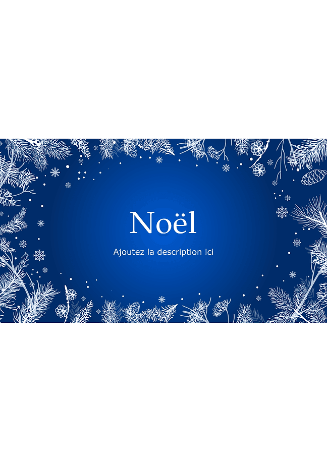 Présentation de Noël