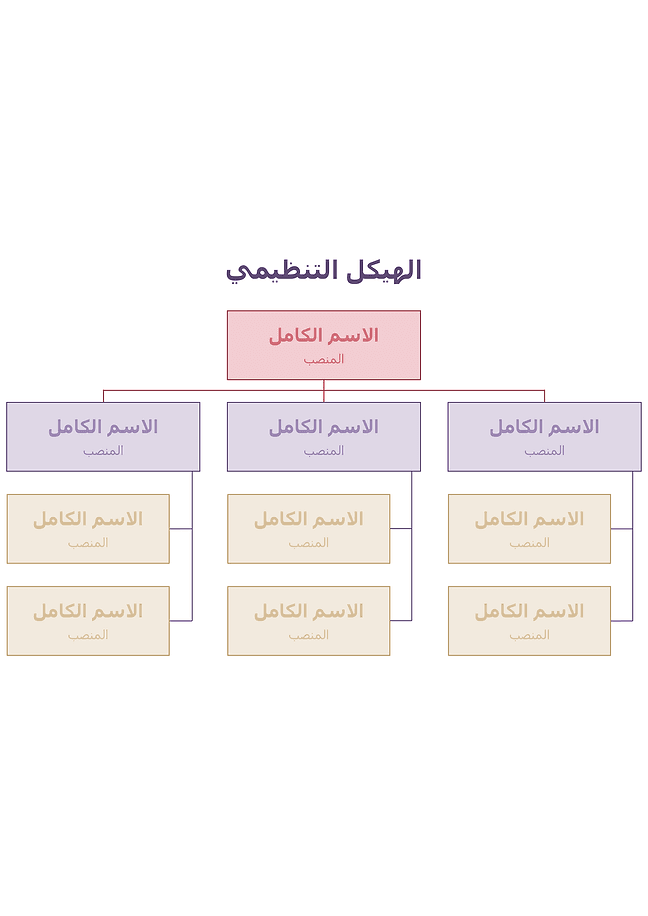 المخطط التنظيمي (أفقي)
