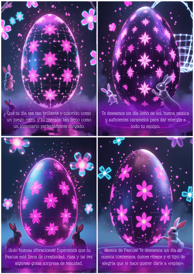 Tarjeta de huevo de Pascua