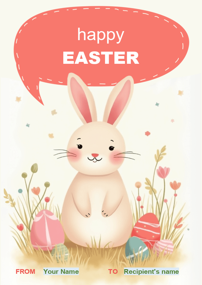 Easter greeting card 3