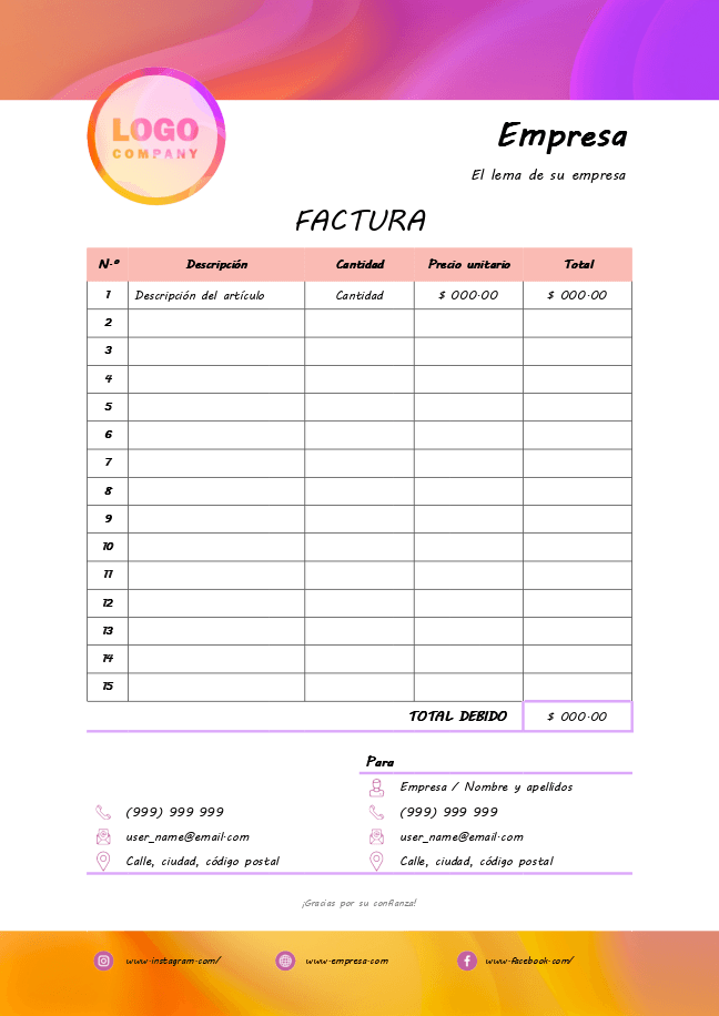 Factura (gradiente)