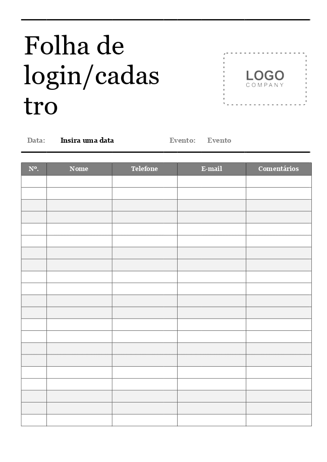 Lista de presença