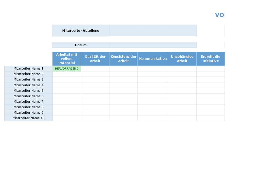 Leistungsbeurteilung