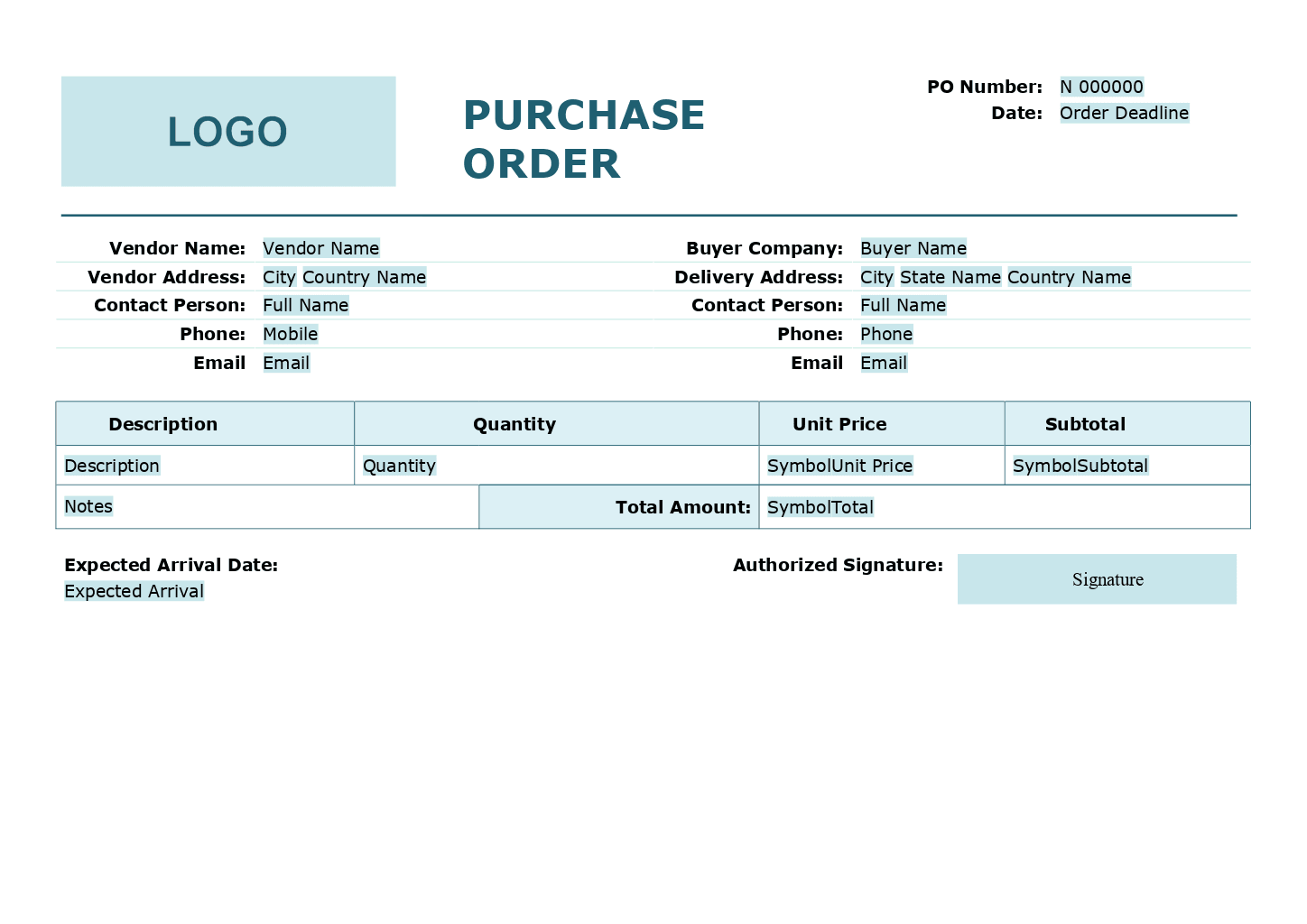 Basic Purchase Order for Odoo