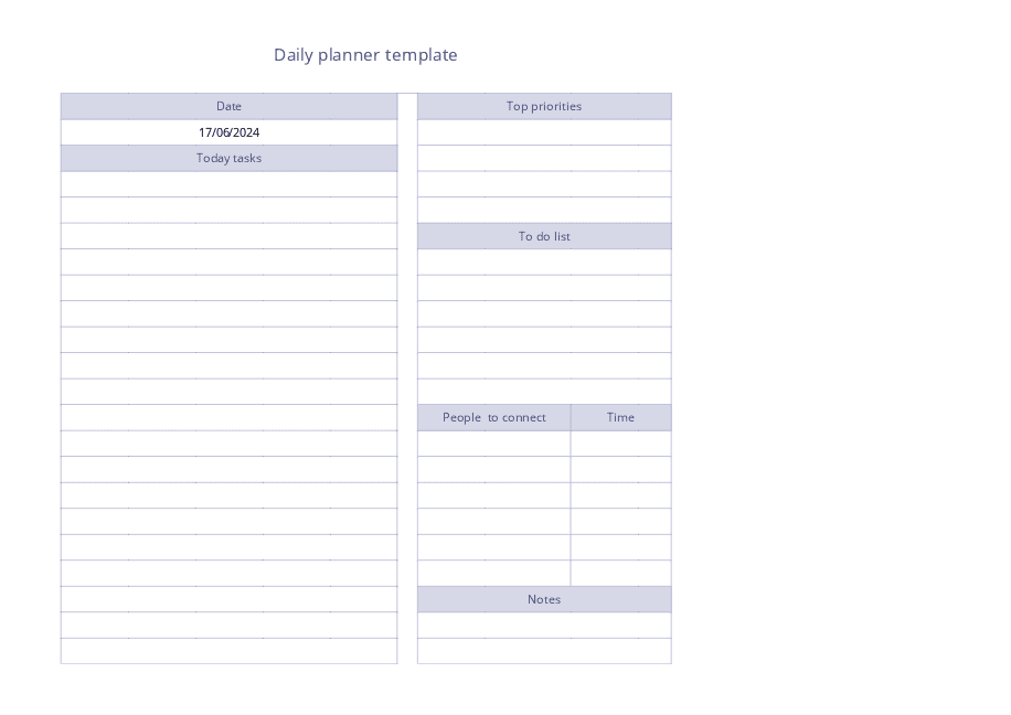 Daily planner