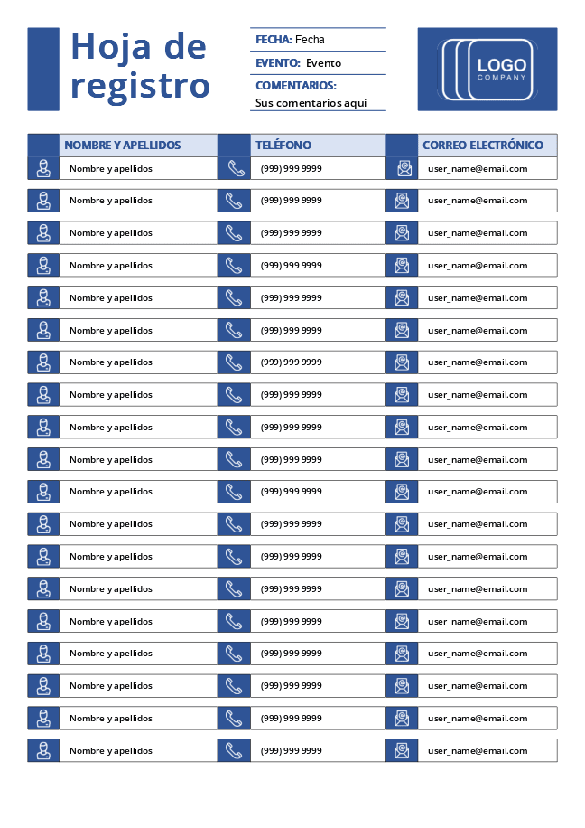 Formulario de registro (azul)