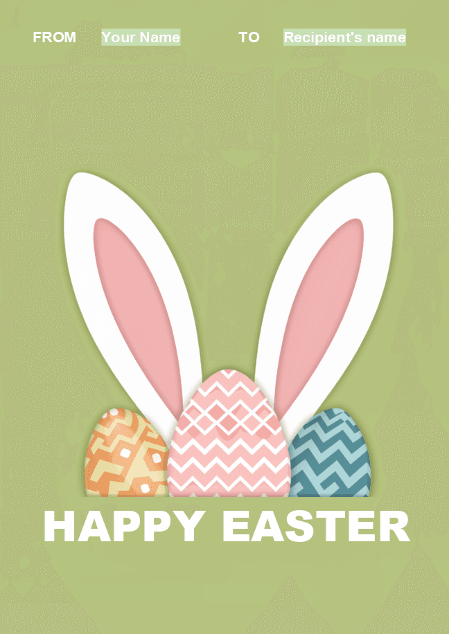 Easter greeting card 2