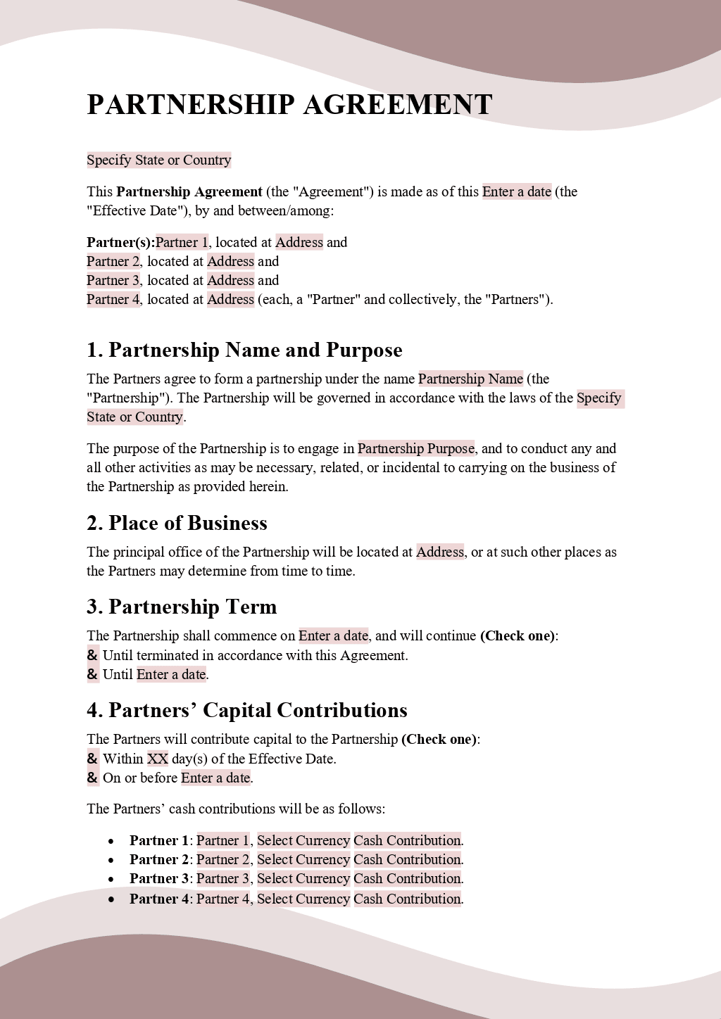 Partnership Agreement