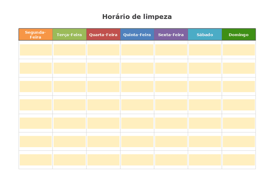 Formulário de agendamento de limpeza