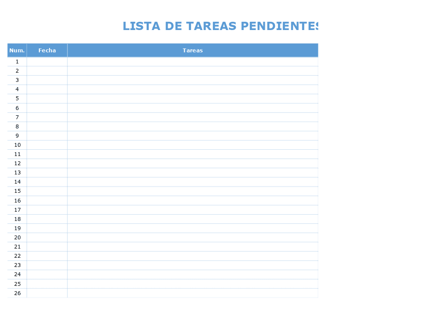 Lista de tareas