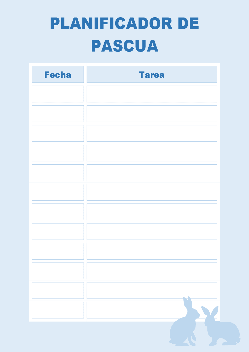 Planificador de Pascua 1