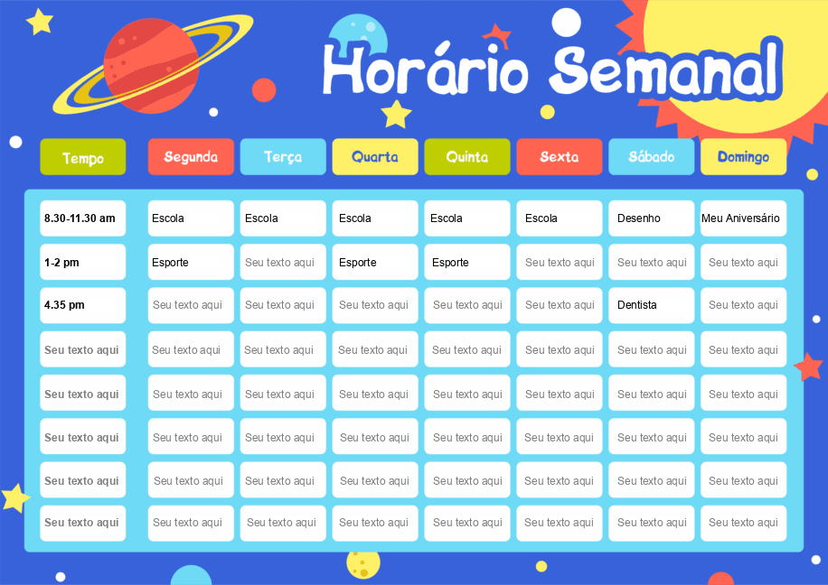 Formulário de agenda diária 5