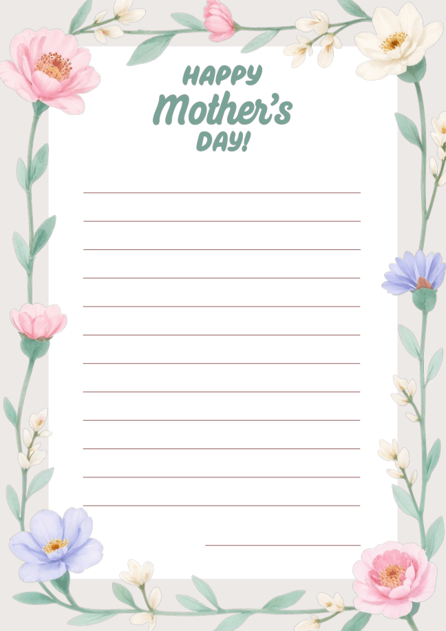 Letter to Mother 1