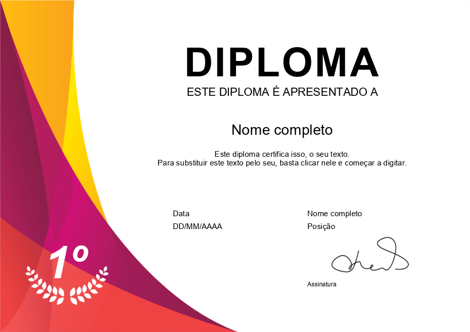 Modelo de diploma 5