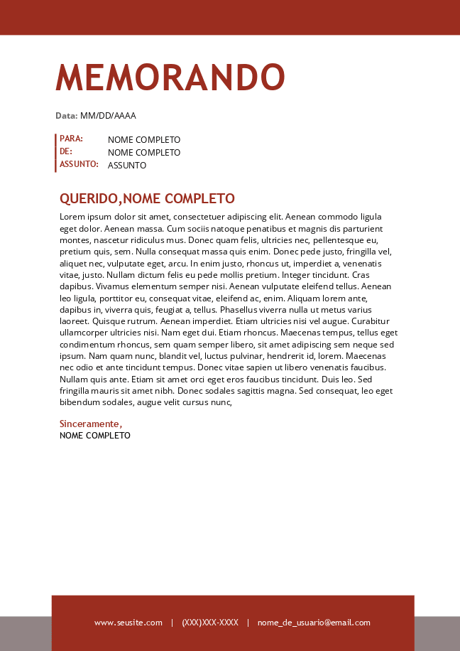 Memorando (vermelho)