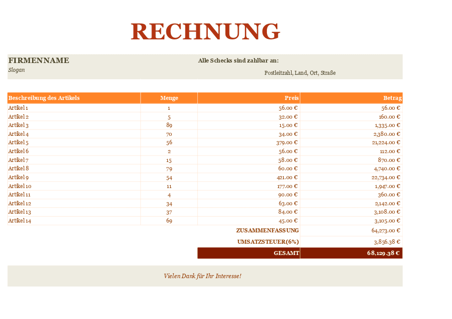 Rechnung