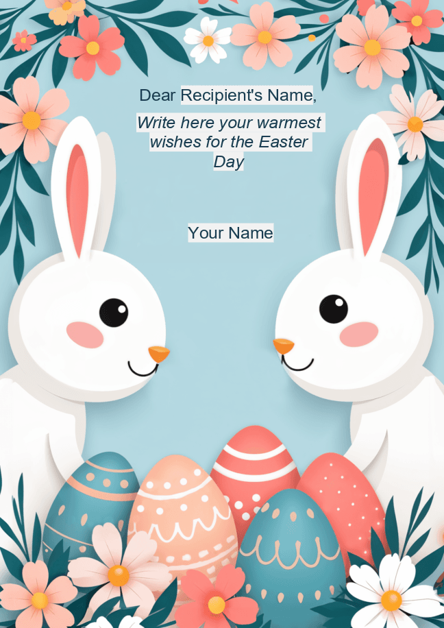 Easter greeting card 6