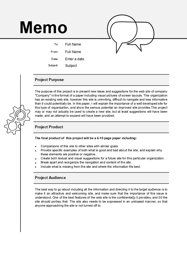 Memo (neutral)