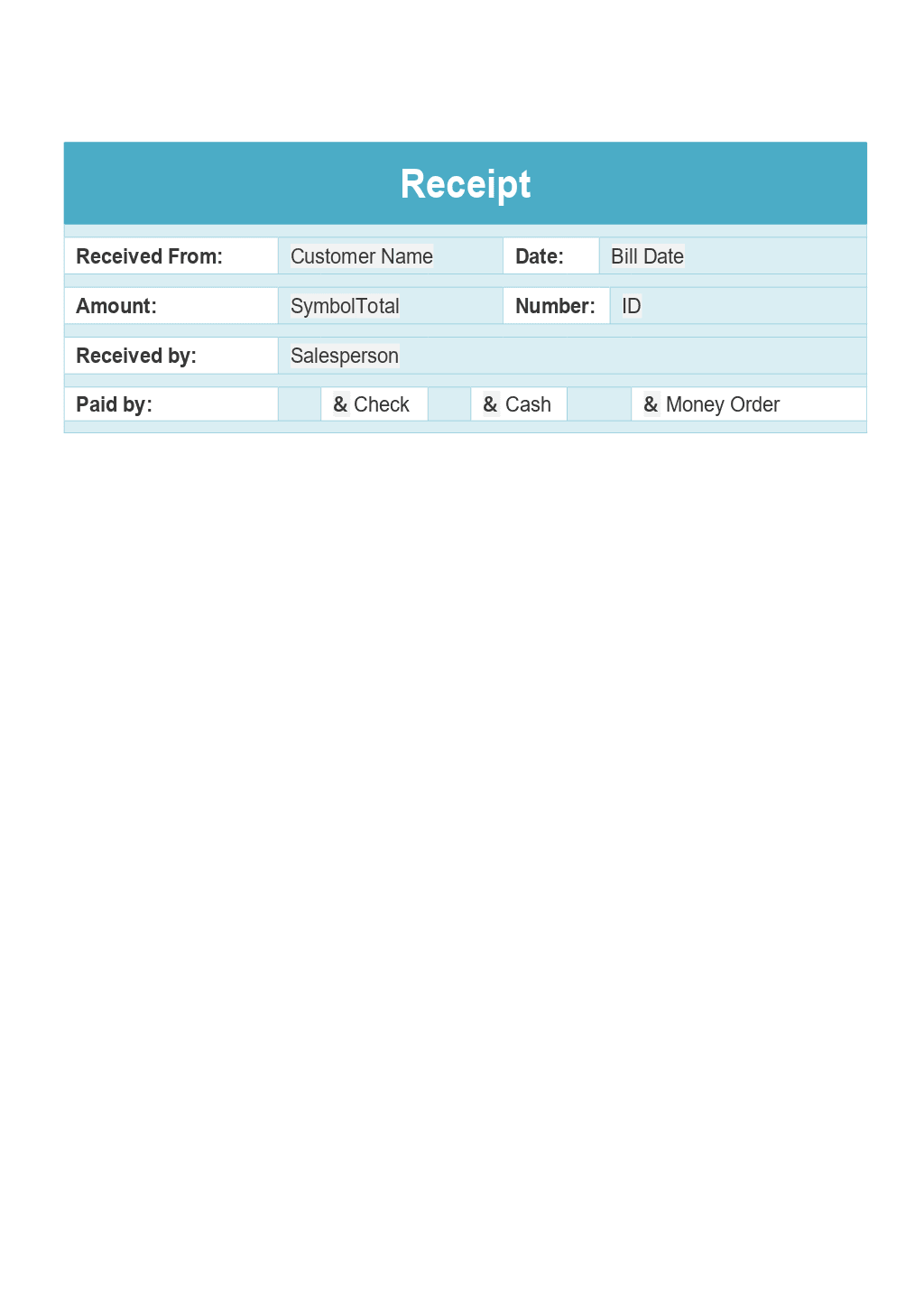 Payment Receipt for Odoo